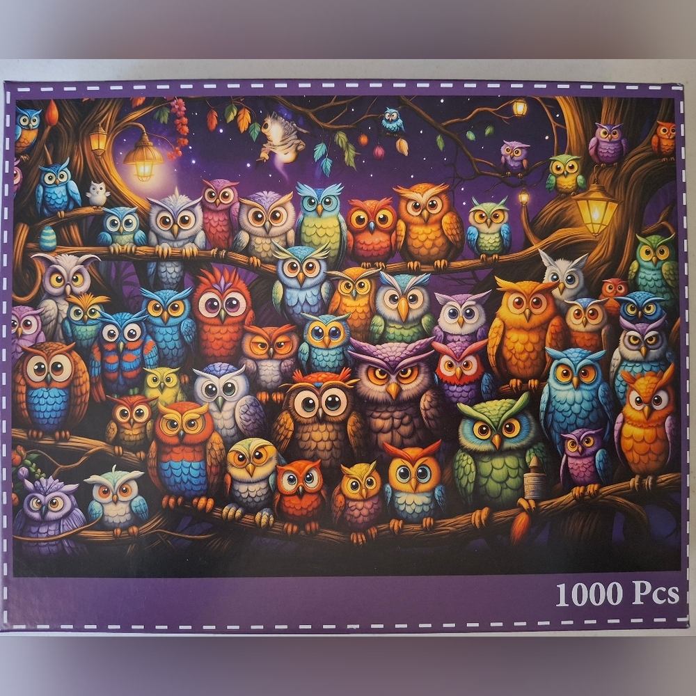 NWOT Colorful Owl Puzzle 1000 Pieces